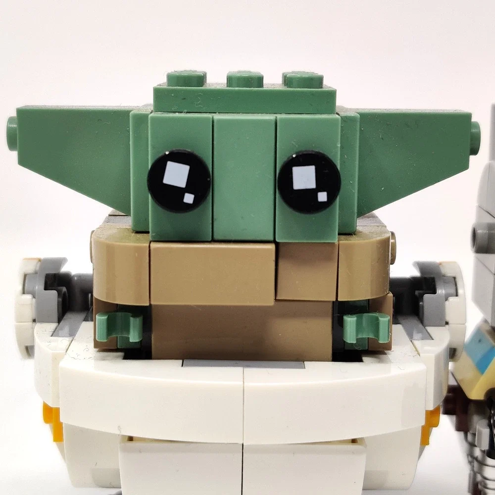 Star Wars Lego BrickHeadz w Instructions Mandalorian Mando Grogu Baby Yoda 75317